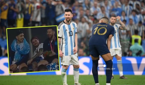 Messi y Mbappé con la tortuga ninja