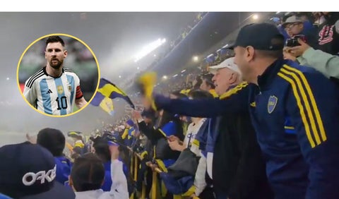 Lionel Messi: el canto de los hinchas de Boca sobre el '10' argentino
