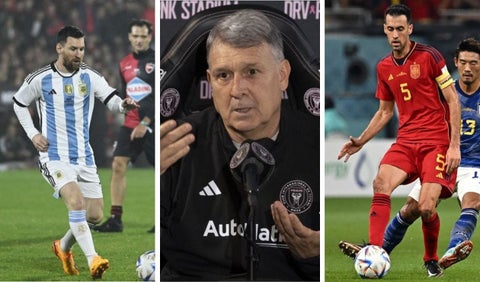 Messi, Martino y Busquets