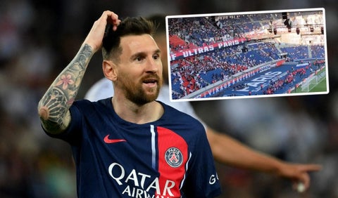 Pitidos a Messi por ultras del PSG