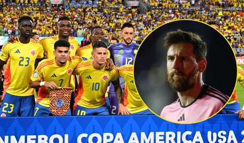 Messi con la selección Colombia