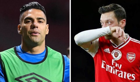 Mesut Ozil y Falcao