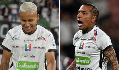 Michael Barrios y Dayro Moreno con el Once Caldas en Copa Sudamericana