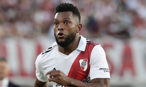 Miguel Ángel Borja volvió a quedar en deuda con River Plate