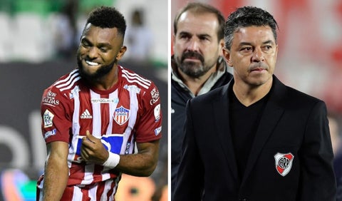 Miguel Ángel Borja y Marcelo Gallardo