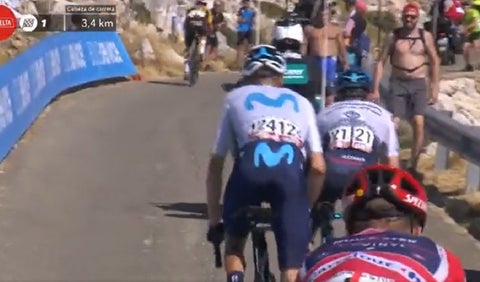 Miguel Ángel López ataque a Remco Evenepoel