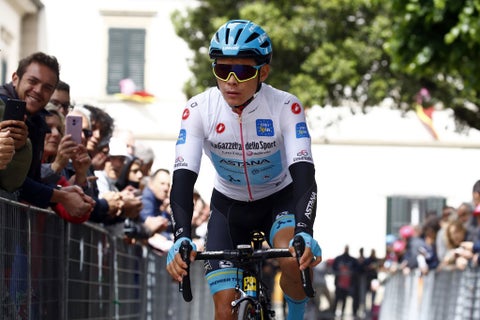 Miguel Ángel López en el Giro de Italia