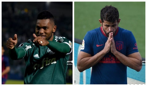 Miguel Borja y Diego Costa