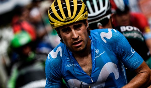 Míkel Landa del Movistar en una de las etapas del Tour de Francia