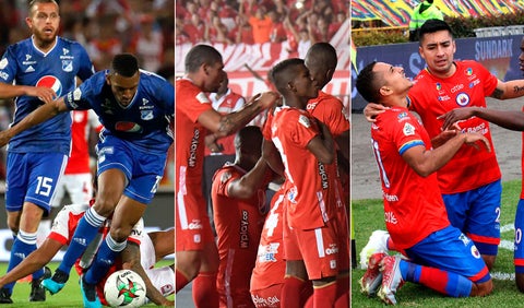 Millonarios, América, Unión Magdalena