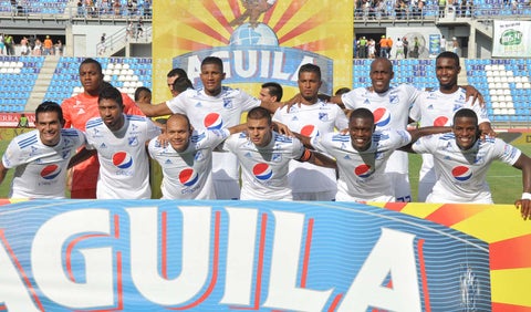 Equipo de Millonarios formado