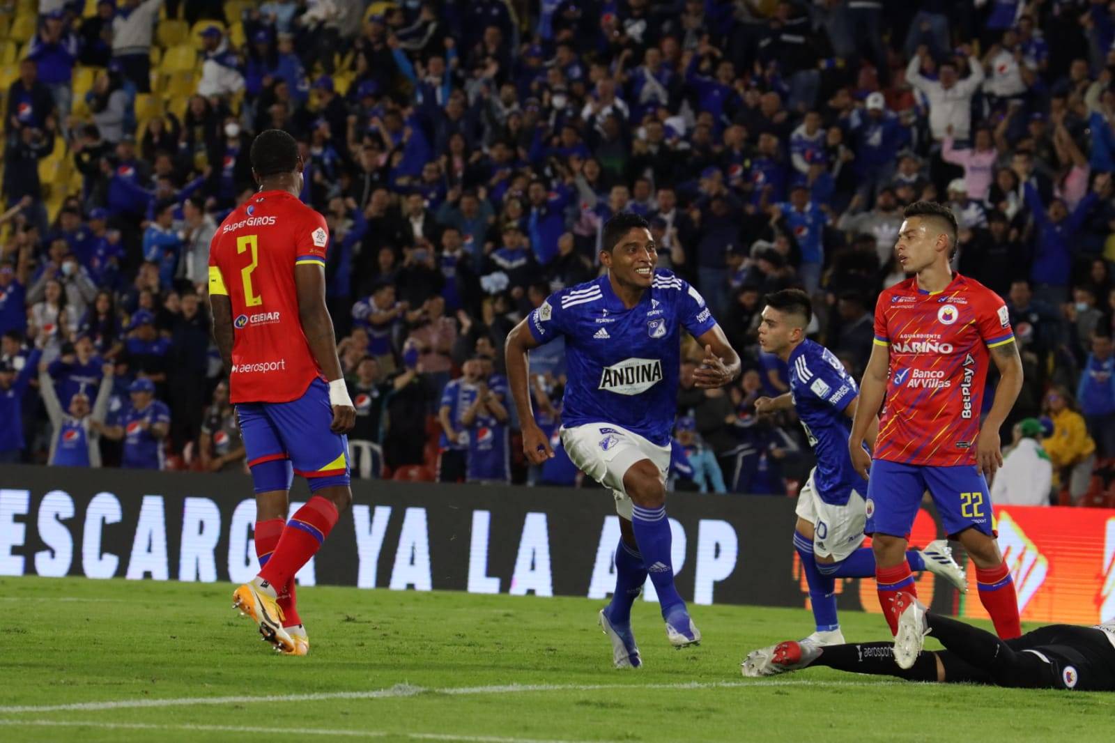 Millonarios vs Pasto; Liga Betplay 2022 2