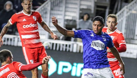 Millonarios vs River Plate en un partido disputado en Miami