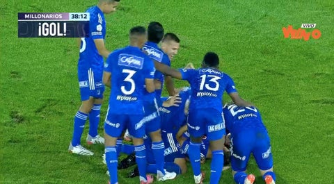 Millonarios vs Santa Fe gol Larry Vásquez