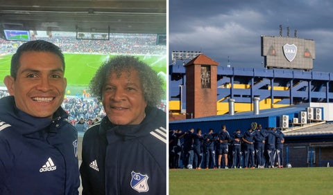 Recibimiento de Boca y River para Millonarios en Argentina