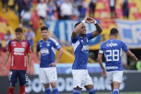 Millonarios F.C enfrenta a Deportivo Independiente Medellin en juego válido por la fecha 1 de la Liga BetPlay I 2024 en el estadio Nemesio Camacho El Campin.