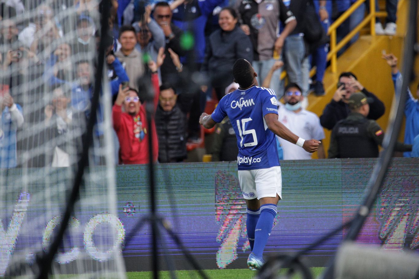 Millonarios F.C enfrenta a Deportivo Independiente Medellin en juego válido por la fecha 1 de la Liga BetPlay I 2024 en el estadio Nemesio Camacho El Campin.