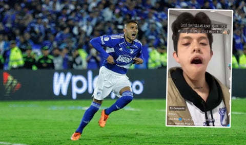 Hincha de Millonarios se desencajó la quijada celebrando gol del título