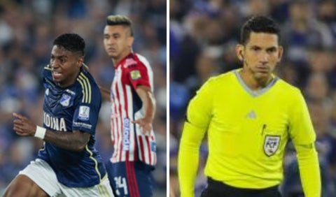 Millonarios vs Junior, Liga Betplay | Árbitro Jorge Duarte