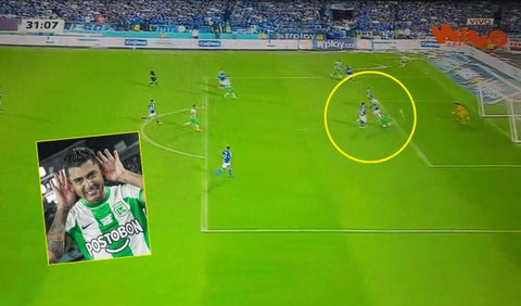 Millonarios vs Nacional, gol de Jefferson Duque