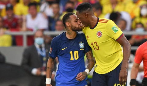 Neymar y Yerry Mina