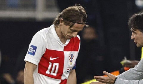 Luka Modric con la selección de Croacia