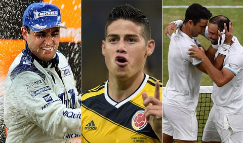 Juan Pablo Montoya, James Rodríguez, Cabal Farah