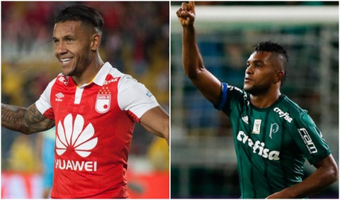 Wilson Morelo y Miguel Borja