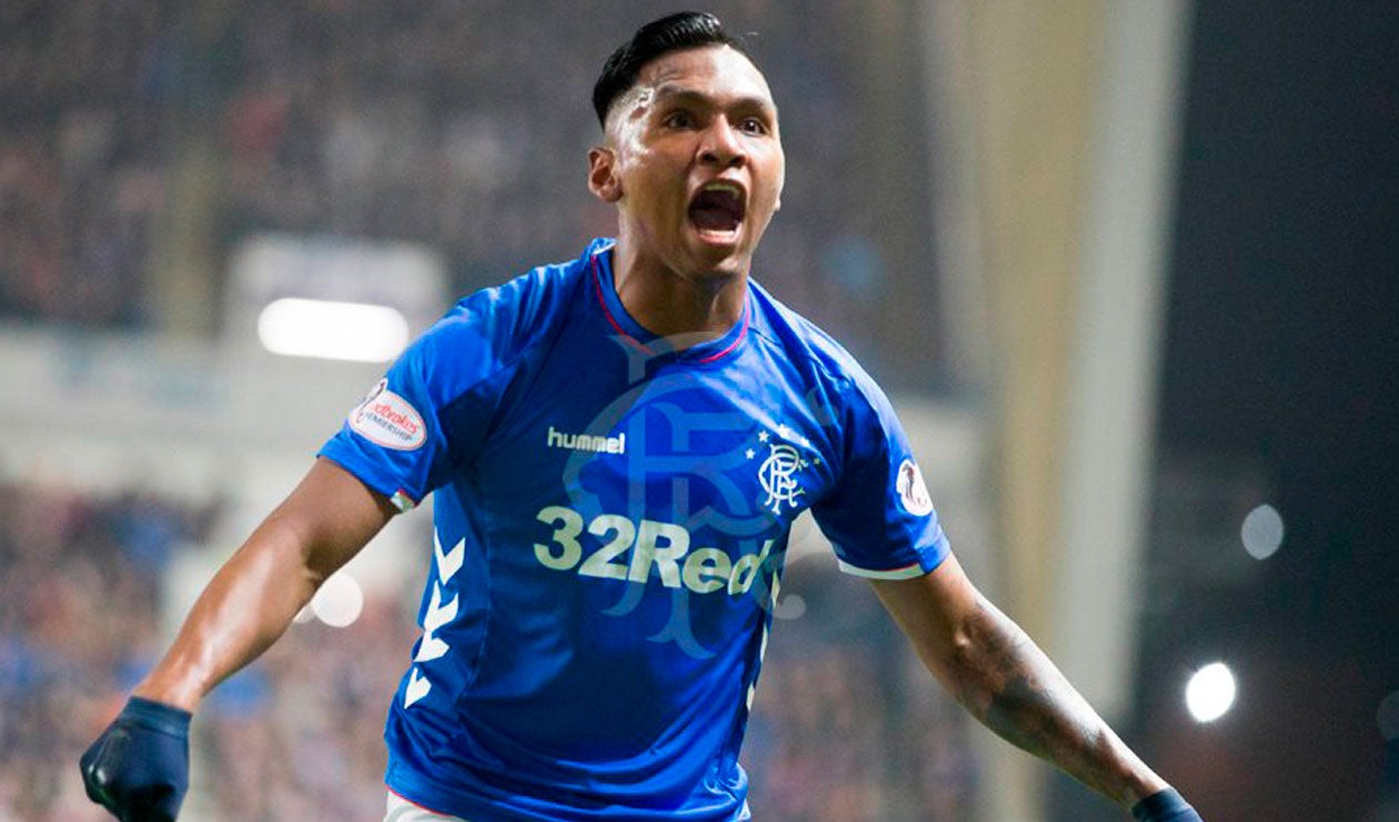 Alfredo Morelos, delantero colombiano de Rangers.