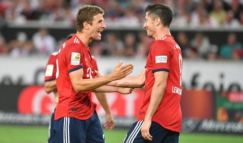 Thomas Muller y Robert Lewandowski