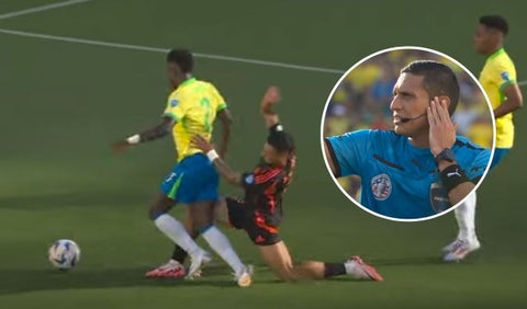 El VAR le dio la mano a Colombia: así fue penal no pitado a Vinicius