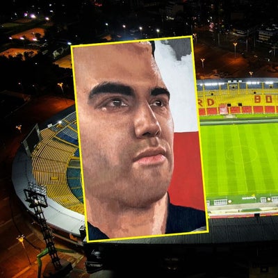 [Video] El mural de Falcao en El Campín que le da la vuelta al mundo