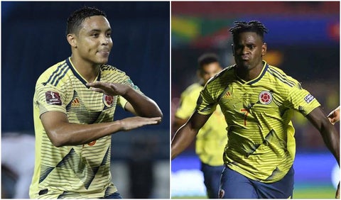 Luis Fernando Muriel y Duván Zapata
