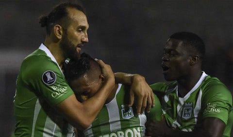 Atlético Nacional en su debut en la Copa Libertadores