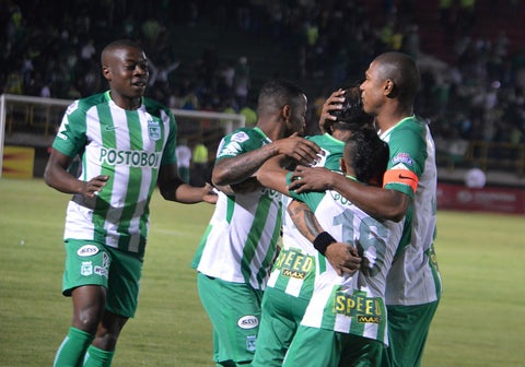 Atlético Nacional, en un juego de la Liga Águila