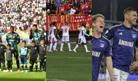 Nacional, América y Millonarios posiciones