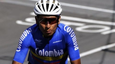 Nairo con la Selección Colombia de ciclismo