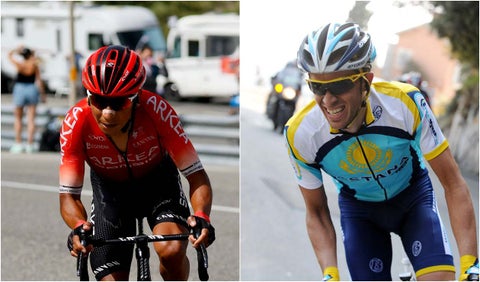 Nairo Quintana y Alberto Contador