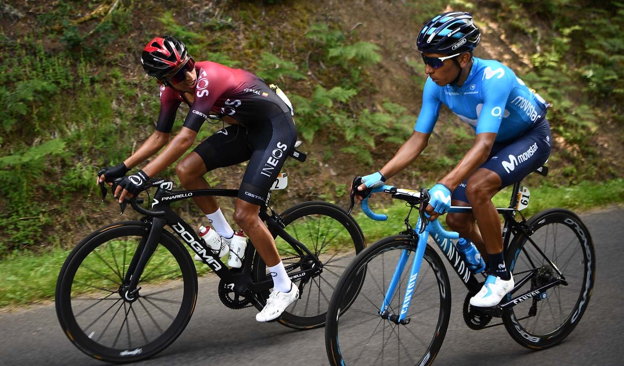 Egan Bernal y Nairo Quintana 