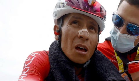 Nairo Quintana con el Arkea en una etapa del Tour de Francia 2022