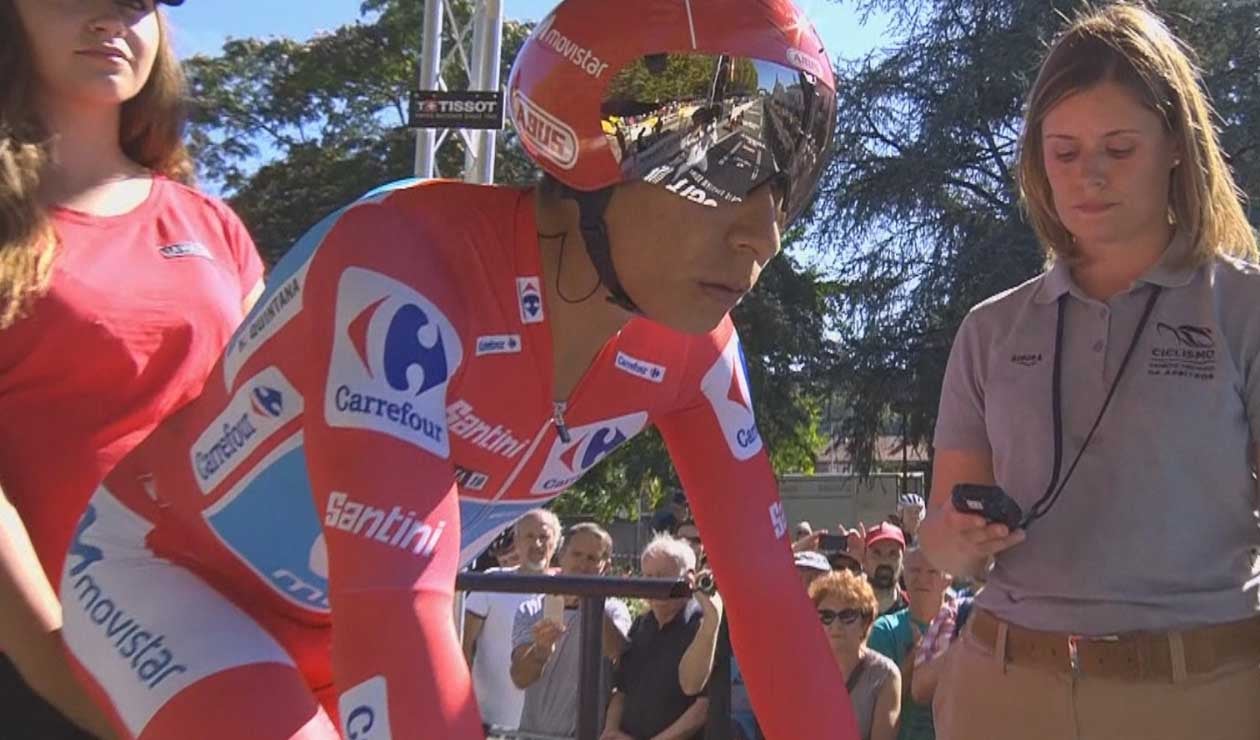 Nairo Quintana, ciclista colombiano al servicio de Movistar Team