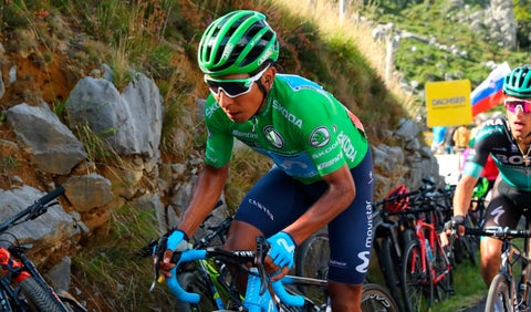 Nairo Quintana durante una de las etapas de la Vuelta a España 2019.