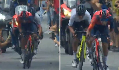 Nairo Quintana y Daniel Felipe Martínez