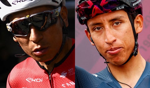 Nairo Quintana y Egan Bernal