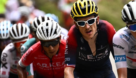 Nairo Quintana y Geraint Thomas en una etapa del Tour de Francia
