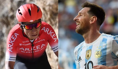 Nairo Quintana y Messi
