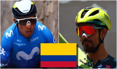 Nairo Quintana y Daniel Felipe Martínez
