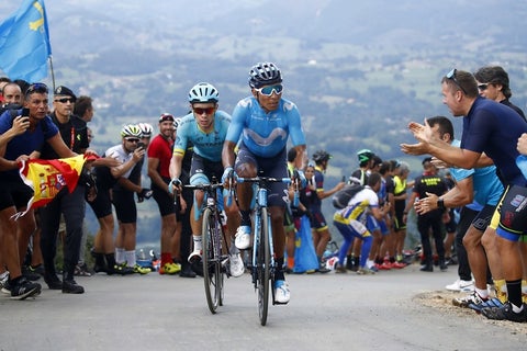 Nairo y Superman López - Vuelta España 2018
