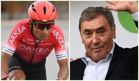 Nairo Quintana y Eddy Merckx