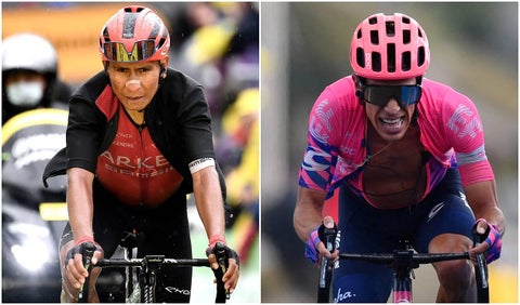 Nairo Quintana y Rigoberto Urán